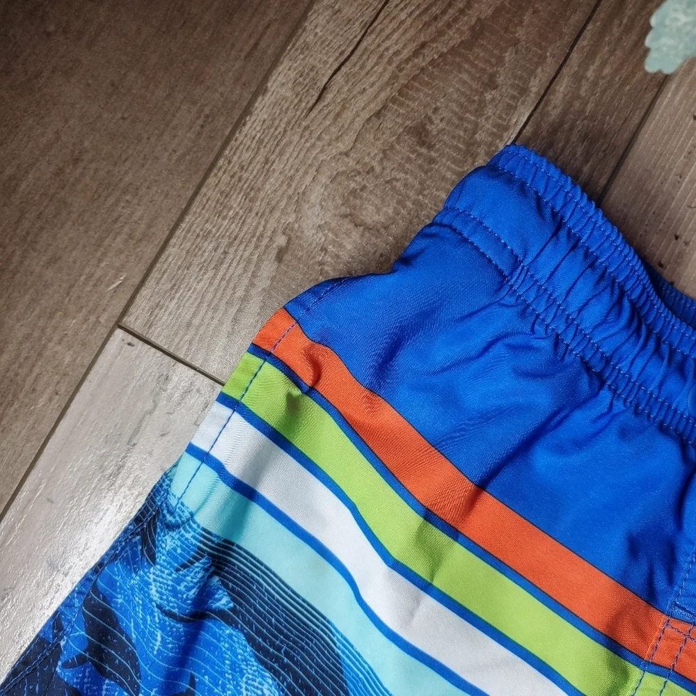 Wonder Nation Boys Swim Trunks with UPF 50+ Size XS (4-5) NWOT Blue Sharks